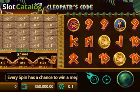 Οθόνη2. Code Cleopatra's Κουλοχέρης