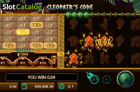 Οθόνη5. Code Cleopatra's Κουλοχέρης