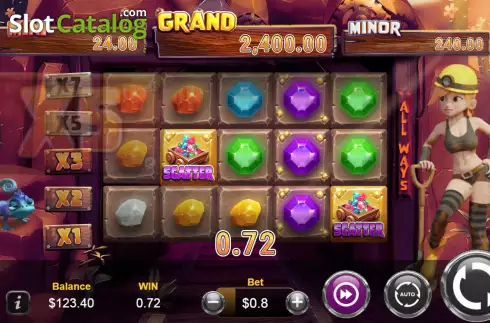 Οθόνη3. Gem Hunter Crash Κουλοχέρης 
