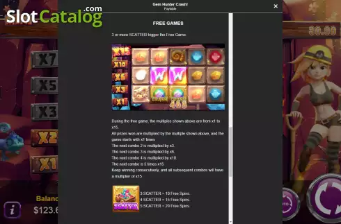 Οθόνη9. Gem Hunter Crash Κουλοχέρης 