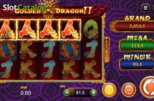 Οθόνη3. Golden Dragon II Κουλοχέρης