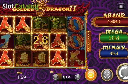 Οθόνη5. Golden Dragon II Κουλοχέρης