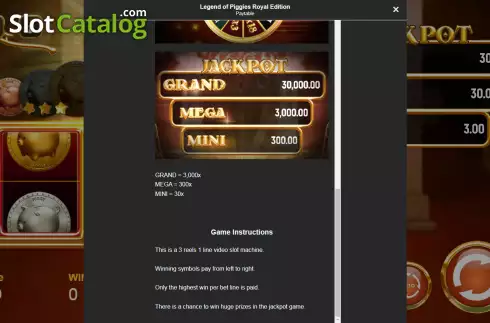 Οθόνη7. Legend of Piggies Royal Edition Κουλοχέρης