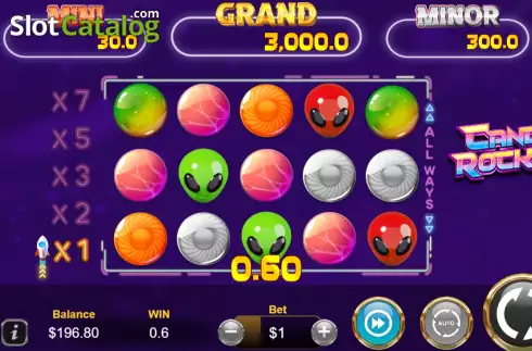 Οθόνη4. Candy Rocket Κουλοχέρης