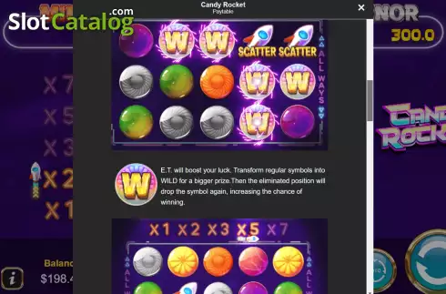 Οθόνη7. Candy Rocket Κουλοχέρης