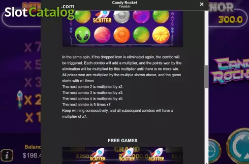 Οθόνη8. Candy Rocket Κουλοχέρης