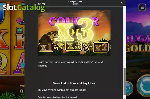 Οθόνη9. Cougar Gold Κουλοχέρης 