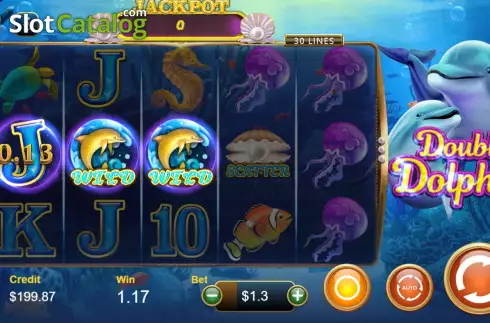 Οθόνη3. Double Dolphin Jackpot Κουλοχέρης