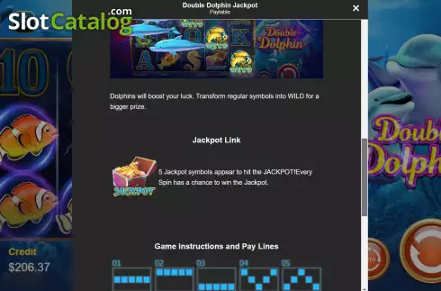 Οθόνη8. Double Dolphin Jackpot Κουλοχέρης