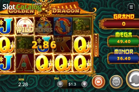 Οθόνη4. Golden Dragon Jackpot Κουλοχέρης