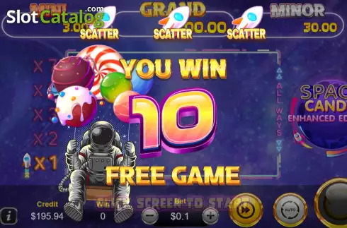 Οθόνη5. Space Candy Enhanced Edition Κουλοχέρης