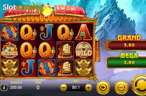 Οθόνη2. Dragons Legend (Manna Play) Κουλοχέρης