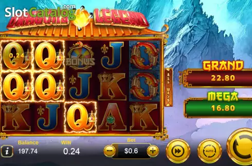 Οθόνη3. Dragons Legend (Manna Play) Κουλοχέρης
