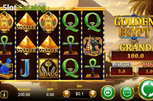 Οθόνη2. Golden Egypt (Manna Play) Κουλοχέρης