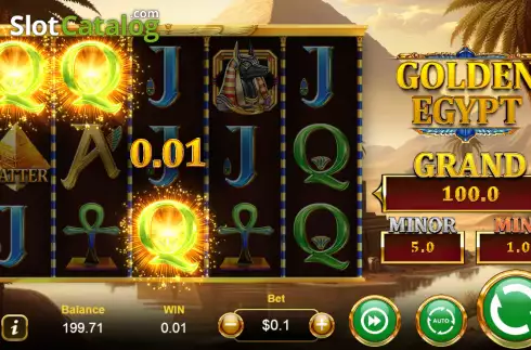 Οθόνη3. Golden Egypt (Manna Play) Κουλοχέρης