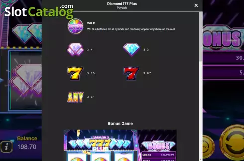Οθόνη5. Diamond 777 Plus Κουλοχέρης
