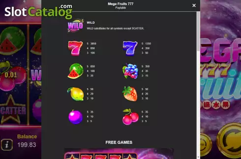Οθόνη5. Mega Fruit 777 Κουλοχέρης