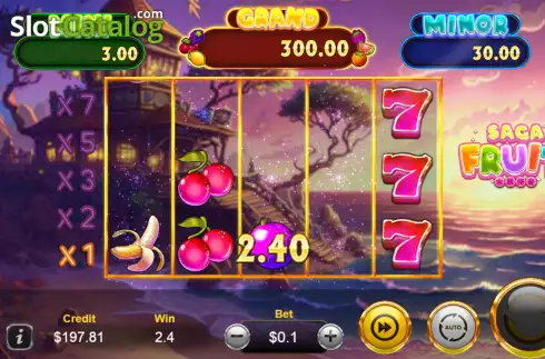 Οθόνη4. Fruit Saga Κουλοχέρης