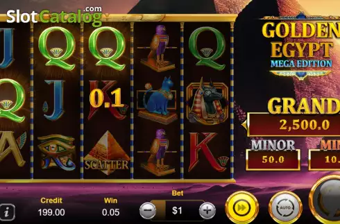 Οθόνη4. Golden Egypt Mega Edition Κουλοχέρης