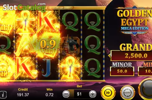 Οθόνη3. Golden Egypt Mega Edition Κουλοχέρης