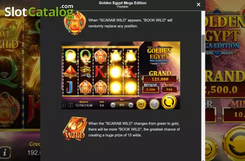 Οθόνη7. Golden Egypt Mega Edition Κουλοχέρης