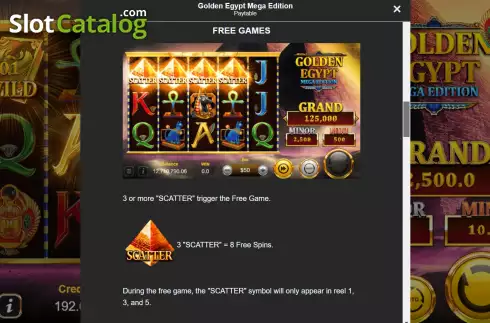 Οθόνη8. Golden Egypt Mega Edition Κουλοχέρης