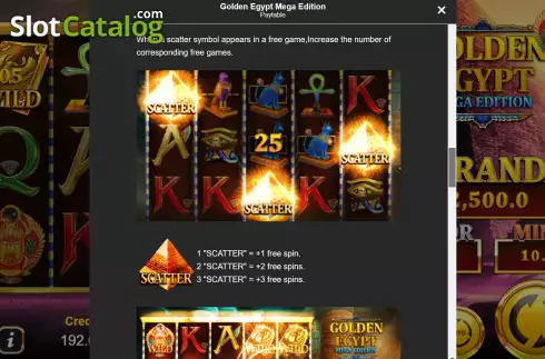 Οθόνη9. Golden Egypt Mega Edition Κουλοχέρης