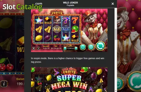 Οθόνη8. Wild Joker Fruits Κουλοχέρης