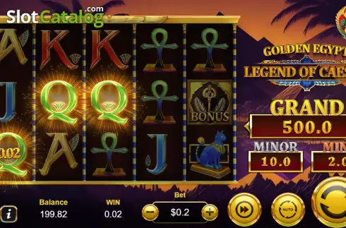 Οθόνη3. Golden Egypt Legend of Caesar Κουλοχέρης