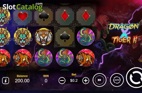 Οθόνη2. Dragon X Tiger 2 Κουλοχέρης