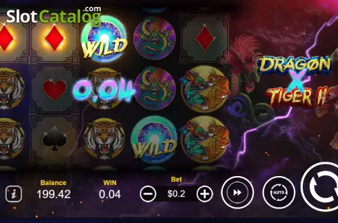 Οθόνη3. Dragon X Tiger 2 Κουλοχέρης