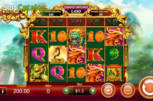 Οθόνη2. Fortune Dragon 3 Κουλοχέρης