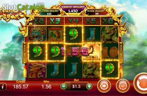 Οθόνη3. Fortune Dragon 3 Κουλοχέρης