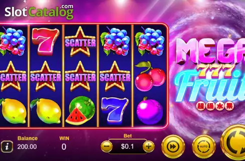 Οθόνη2. Mega Fruits 777 Κουλοχέρης