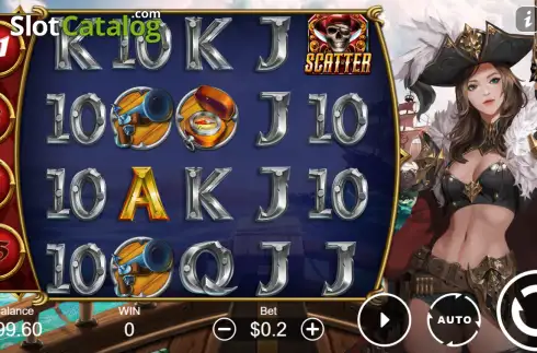 Οθόνη2. Pirate Queen: Treasure Raid Κουλοχέρης