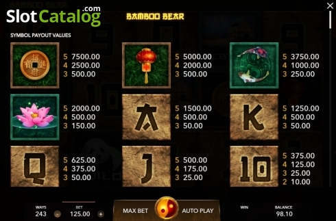 Οθόνη5. Bamboo Bear Κουλοχέρης