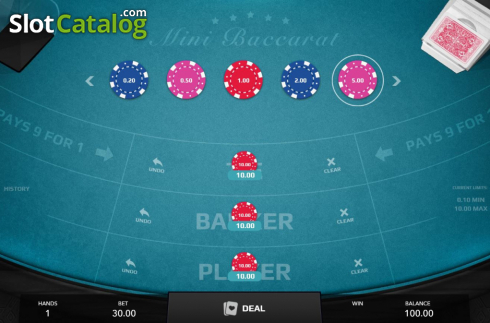 Οθόνη2. Mini Baccarat (Mascot Gaming) Κουλοχέρης