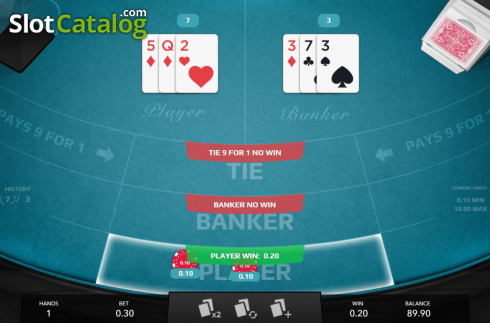 Οθόνη4. Mini Baccarat (Mascot Gaming) Κουλοχέρης