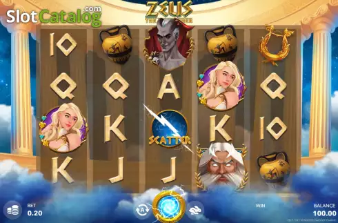 Οθόνη2. Zeus The Thunderer (Mascot Gaming) Κουλοχέρης 