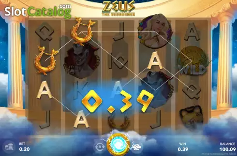 Οθόνη3. Zeus The Thunderer (Mascot Gaming) Κουλοχέρης 