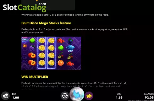 Οθόνη8. Fruit Disco: Megastacks Κουλοχέρης