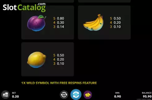 Οθόνη7. 1X Fruit Κουλοχέρης