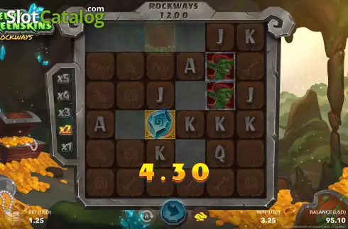 Οθόνη5. Greedy Greenskins Rockways Κουλοχέρης 
