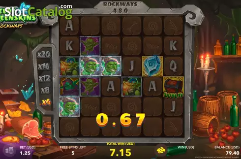 Οθόνη9. Greedy Greenskins Rockways Κουλοχέρης 