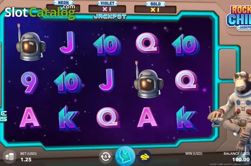 Οθόνη3. Rocket Chimp Jackpot Κουλοχέρης