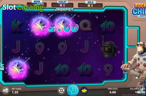 Οθόνη4. Rocket Chimp Jackpot Κουλοχέρης