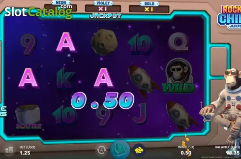 Οθόνη5. Rocket Chimp Jackpot Κουλοχέρης