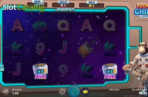 Οθόνη6. Rocket Chimp Jackpot Κουλοχέρης