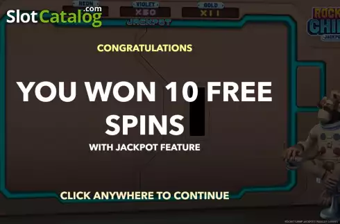 Οθόνη9. Rocket Chimp Jackpot Κουλοχέρης