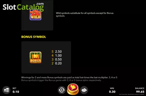 Οθόνη7. Fruit Machine Mega Bonus Κουλοχέρης